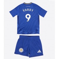 Camisa de time de futebol Leicester City Jamie Vardy #9 Replicas 1º Equipamento Infantil 2024-25 Manga Curta (+ Calças curtas)